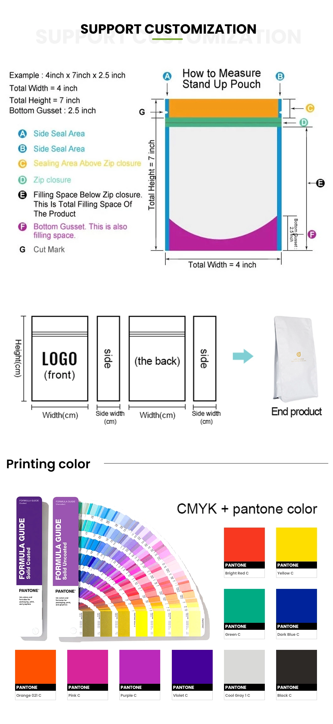 Custom Printed 6L 10L heat sealed side gusset handle package Empty Tofu Cat Litter Sand plastic Packaging Bag