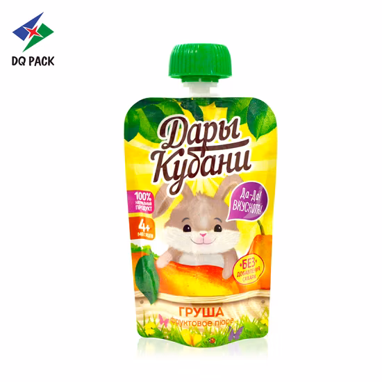 Dq Pack, горячая распродажа, 90 г, сумка для упаковки детского питания, сумка с носиком Ruassia, сумка для упаковки пищевых продуктов